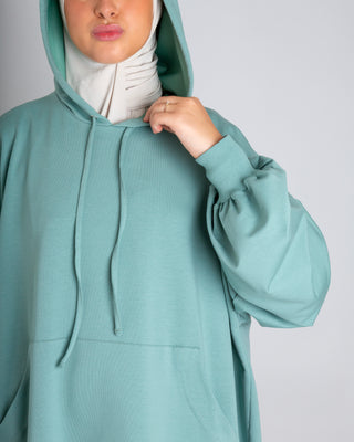 Hoodie Abaya mint