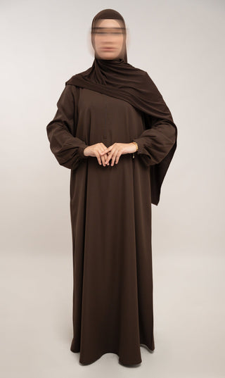 A-Linien-Abaya TAYMA - Deep Cacao