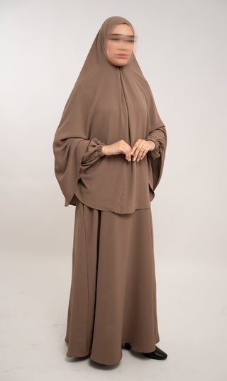 A Linie Jazz Abaya Walnut