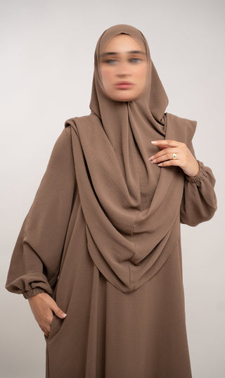 A Linie Jazz Abaya Walnut