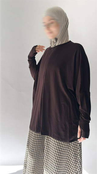 Oversize Viskose Shirt