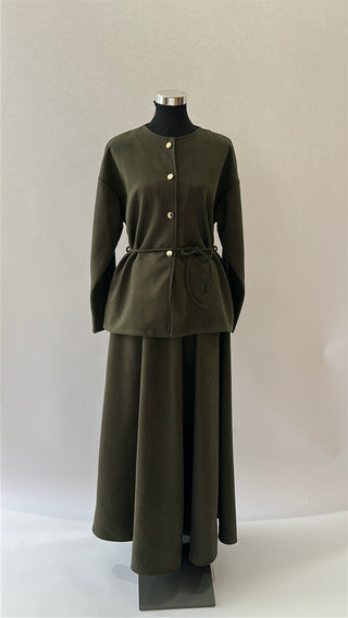 Zweiteiler Wildlederoptik