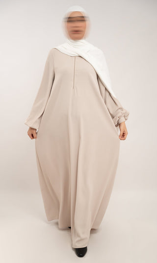 A-Linien-Abaya TAYMA - Creme