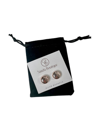 Hijab Magnet glänzend rose-gold 2er Set