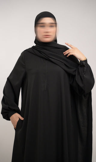 A-Linien-Abaya TAYMA - Black