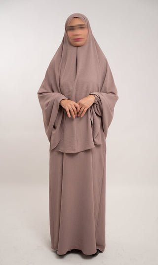 A Linie Jazz Abaya Mink