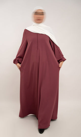 A-Linien-Abaya TAYMA - Peony