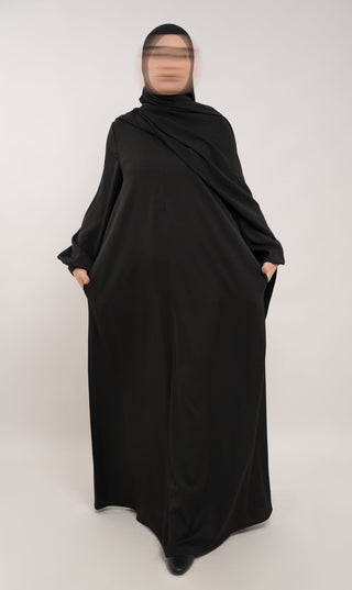 A-Linien-Abaya TAYMA - Black