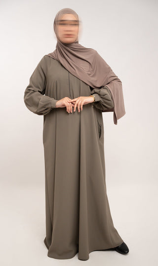 A-Linien-Abaya TAYMA - Taupe