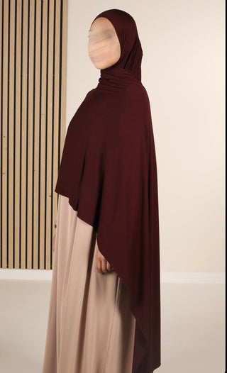 Baumwollschal Set dark violet