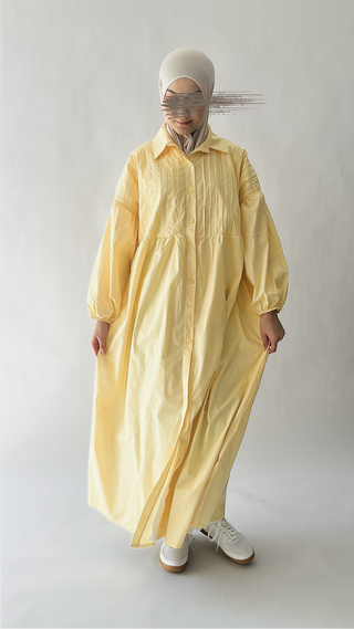 Baumwoll Hemdkleid