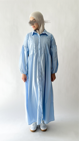 Baumwoll Hemdkleid