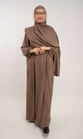 A Linie Jazz Abaya Walnut