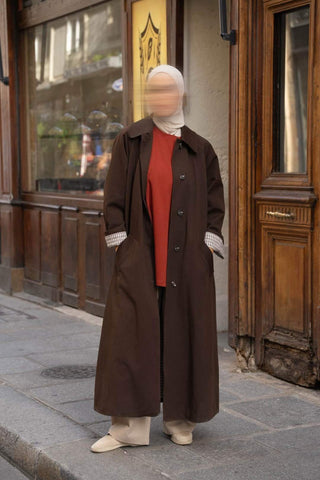 Oversize Cotton/Tencel Trenchcoat