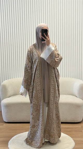 Kimono Abaya „Nour Al Layl“ - Café Crema