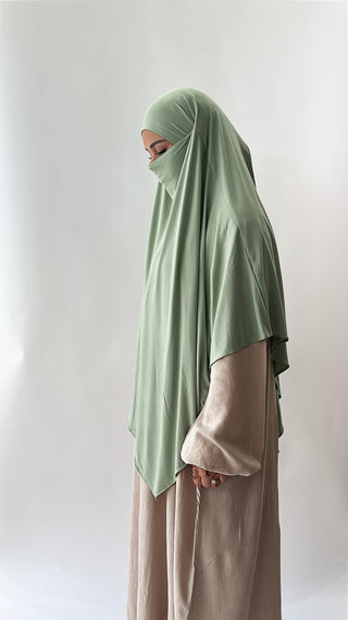 Maxi Jersey Khimar  - Bamboo Breeze