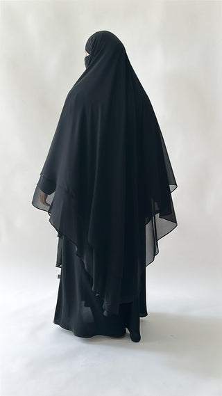 Doppellagiger Maxi Chiffonkhimar