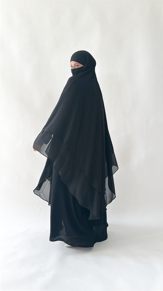 Doppellagiger Maxi Chiffonkhimar