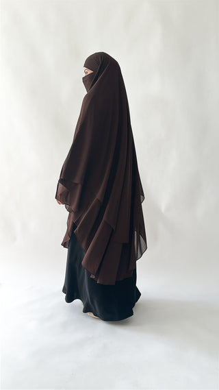Doppellagiger Maxi Chiffonkhimar
