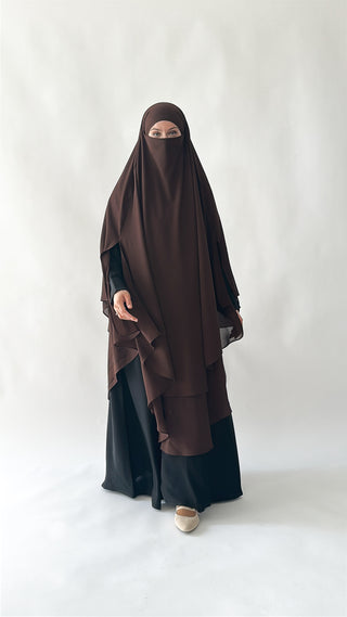Doppellagiger Maxi Chiffonkhimar