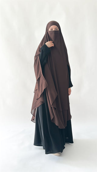 Doppellagiger Maxi Chiffonkhimar