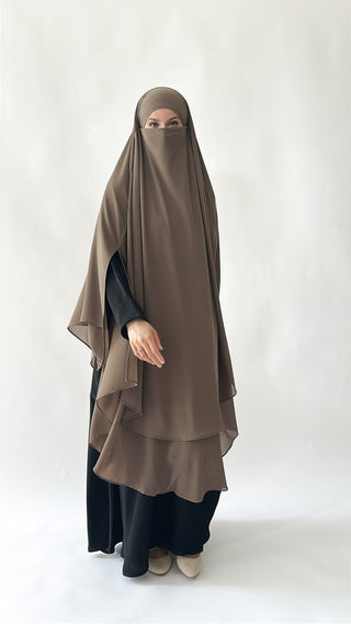 Doppellagiger Maxi Chiffonkhimar