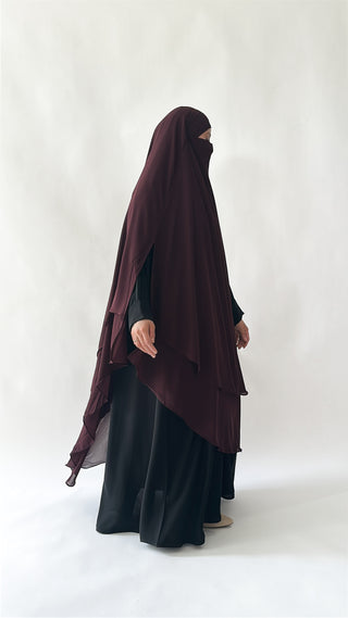 Doppellagiger Maxi Chiffonkhimar