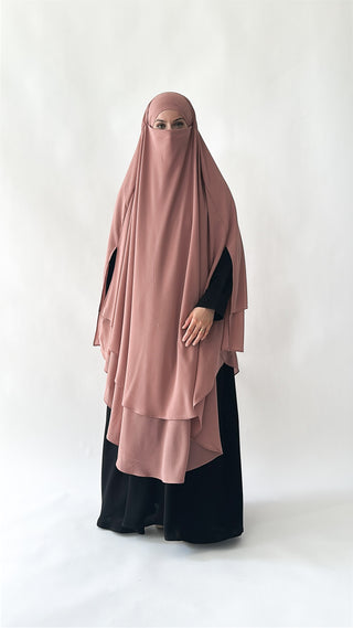 Doppellagiger Maxi Chiffonkhimar