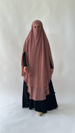Doppellagiger Maxi Chiffonkhimar