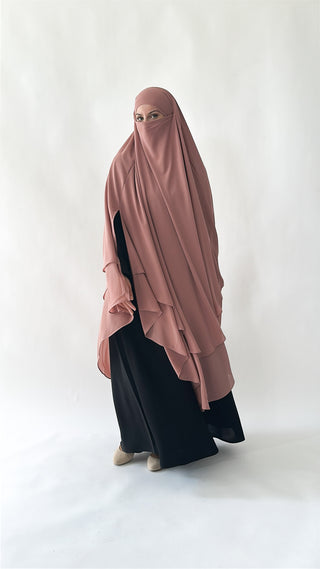 Doppellagiger Maxi Chiffonkhimar