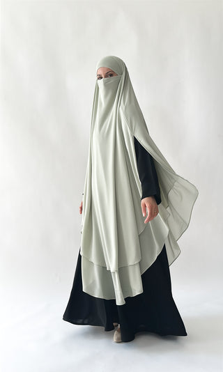 Doppellagiger Maxi Chiffonkhimar