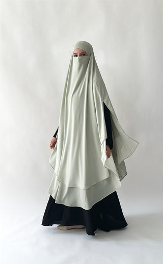 Doppellagiger Maxi Chiffonkhimar