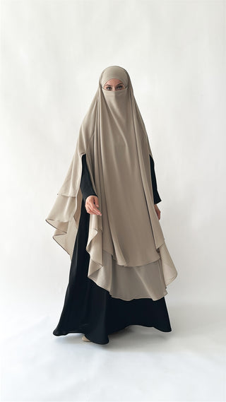 Doppellagiger Maxi Chiffonkhimar