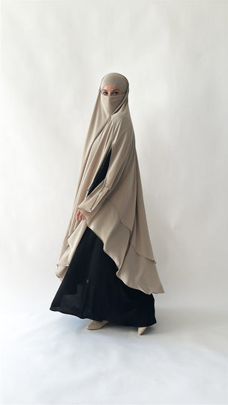 Doppellagiger Maxi Chiffonkhimar