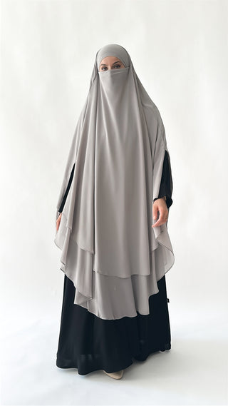Doppellagiger Maxi Chiffonkhimar