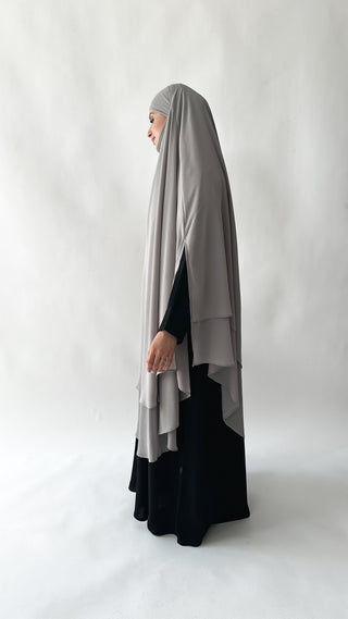 Doppellagiger Maxi Chiffonkhimar