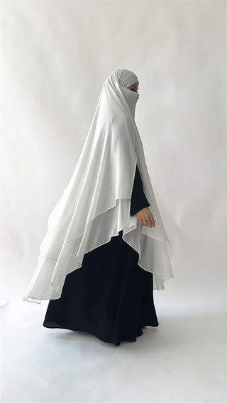 Doppellagiger Maxi Chiffonkhimar
