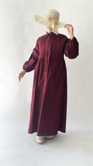 Baumwoll Hemdkleid