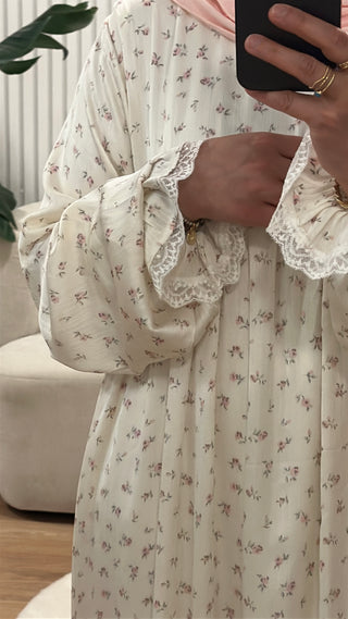 Breeze & Bloom Abaya - Dusty rose