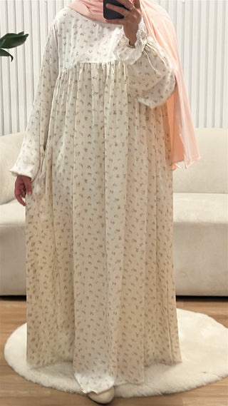 Breeze & Bloom Abaya - Dusty rose