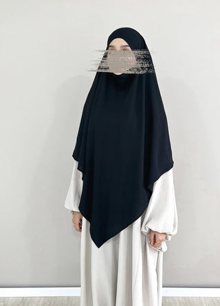 Jazzkhimar doppellagig schwarz
