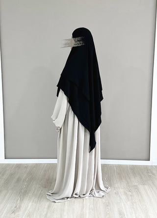 Jazzkhimar doppellagig schwarz