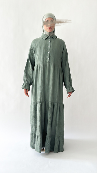 Musselin Stufenkleid Mila