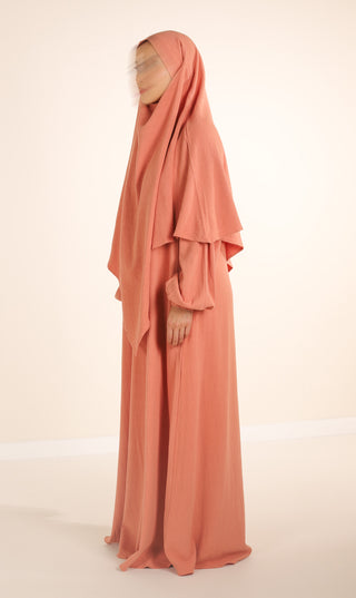 Natural Abaya "Nila" Salmone